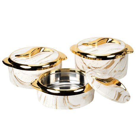 3-Piece Insulated Food Container Set (1.5L, 2L, 2.5L) - Ideal for Ramadan Celebrations, Weddings, Family Gatherings & More