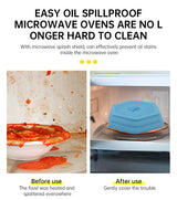 Microwave Oven Anti Spluttering Lid Collapsible Silicone Microwave Food Cover with Plate Microwave Cover lids