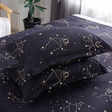 Starry Nights Microfiber Duvet Cover Set - 2-4PCS, King & Single Sizes