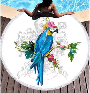 Round Beach towel home textile  Beach Towel Tapestry Blanket Julia M Home & Kitchen