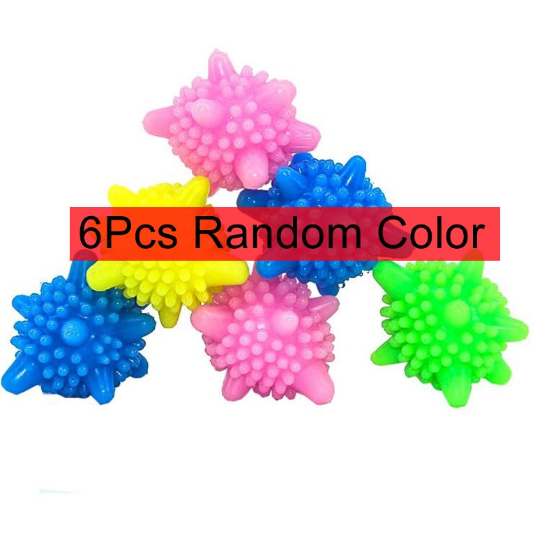 6Pcs/lot Anti-winding Laundry Ball Home Washing Machine Solid Cleaning Ball Super Strong Decontamination Laundry Ball GYH