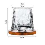 Hand drawn rotating glass cups multiple multi-purpose whiskey glasses rotating glass cups