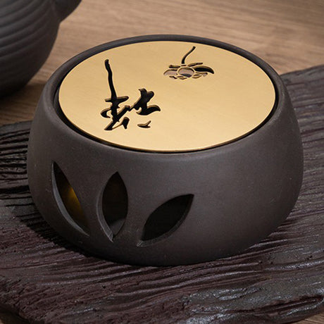 Ceramic Teapot Warmer Tea Warmer with Tealight Tray Candle Furnace Heating base - Julia M LifeStyles