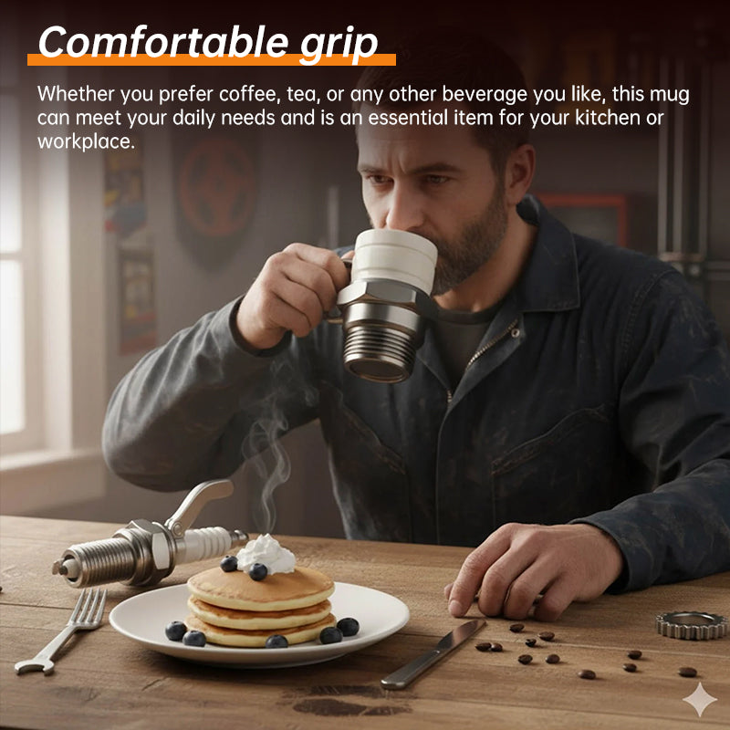 Start Your Engine Spark Plug Mug - Julia M LifeStyles