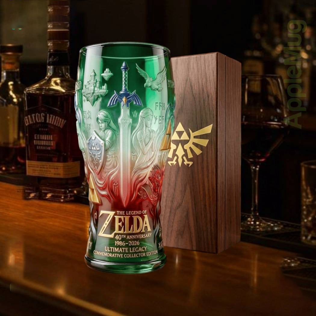 Colored glass bottle beer glass