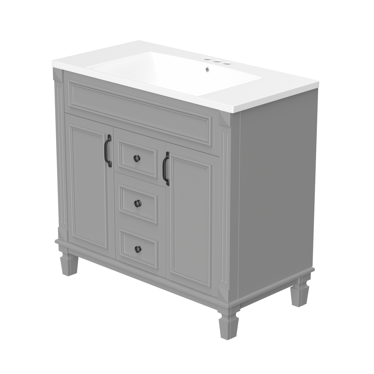36'' Bathroom Vanity with Top Sink