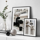 Fashion Luxury Paris Street Window Building Wall Art Canvas Painting - Julia M LifeStyles