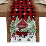 Festive Linen Christmas Table Runner - Julia M LifeStyles
