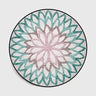 Floral Pattern Round Floor Mat by Julia M Lifestyles - Julia M LifeStyles