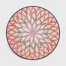 Floral Pattern Round Floor Mat by Julia M Lifestyles - Julia M LifeStyles