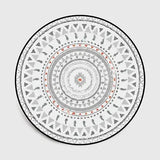 Floral Pattern Round Floor Mat by Julia M Lifestyles - Julia M LifeStyles