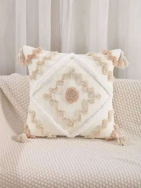 Floral Tufted Cushion Cover Multi-color Decorative Pillow Covers - Julia M LifeStyles