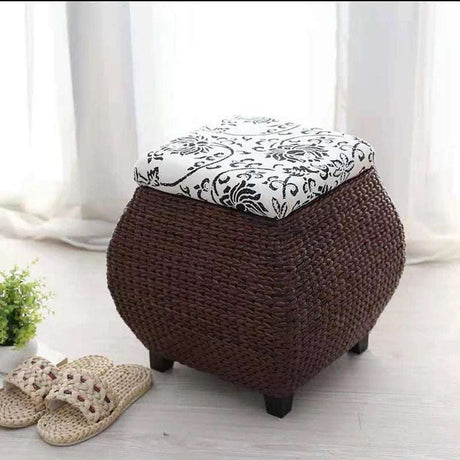Furniture Hallway Bench Pouf Wooden Chair Paper Rattan Woven Storage Shoe Changing Stool Kitchen Stools Storage Box With Cover Furniture Hallway Bench Pouf Wooden Chair Paper Rattan Woven Storage Shoe Changing Stool Kitchen Stools Storage Box With Cover 1005003205503852-A 88