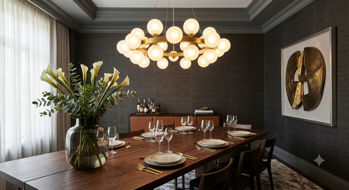 Aurelia Bubble Glass Pendant Chandelier