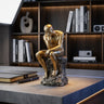 Scandinavian Sandstone Thinker Sculpture – Minimalist Home Décor
