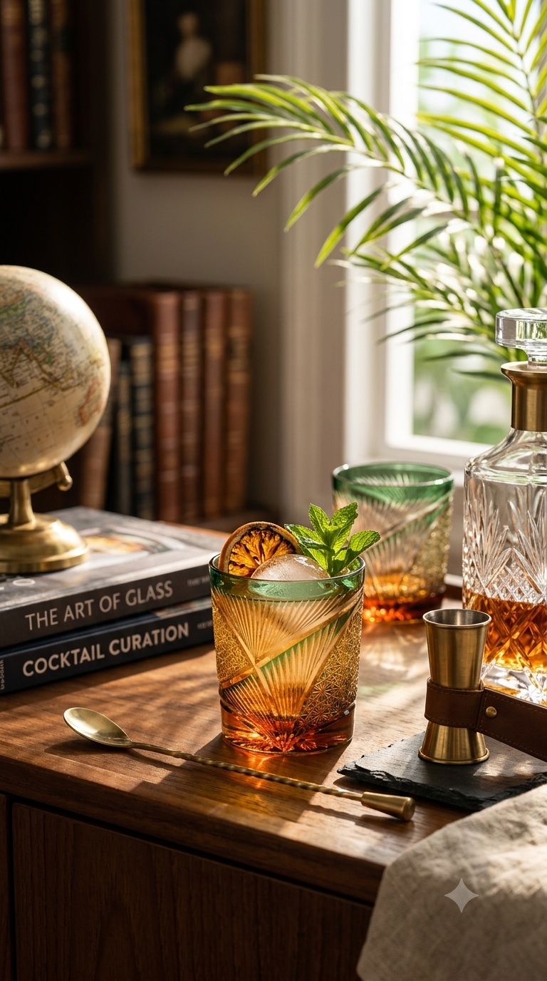Bohemia Prism Crystal Whiskey Glass