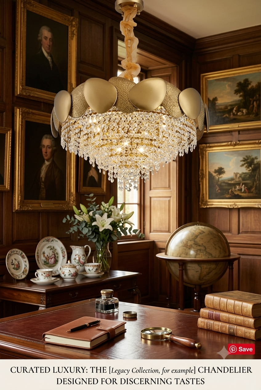 The Aurelia Crystal Halo™ Chandelier  A Statement of Light, Luxury & Timeless Elegance