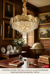 The Aurelia Crystal Halo™ Chandelier  A Statement of Light, Luxury & Timeless Elegance