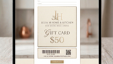 Gift Card by Julia M Home & Kitchen