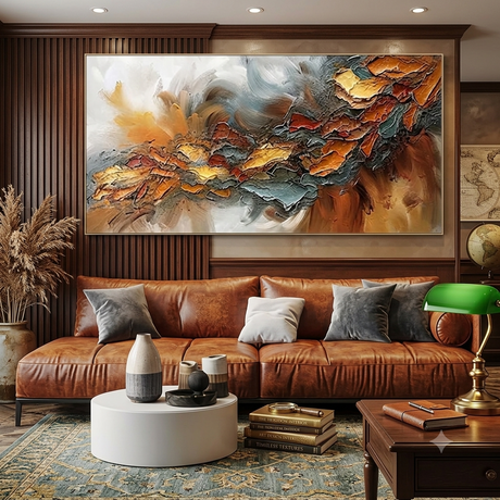 Atelier No. 08 | Hand-Painted Textured Abstract Canvas