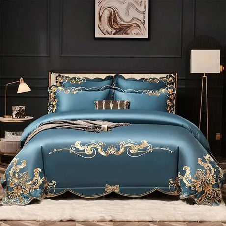 Geometric Cotton Duvet Cover Set - 1000TC Fabric - Julia M LifeStyles