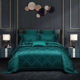 Geometric Jacquard Cotton Duvet Cover Set - Sleep in Comfort - Julia M LifeStyles