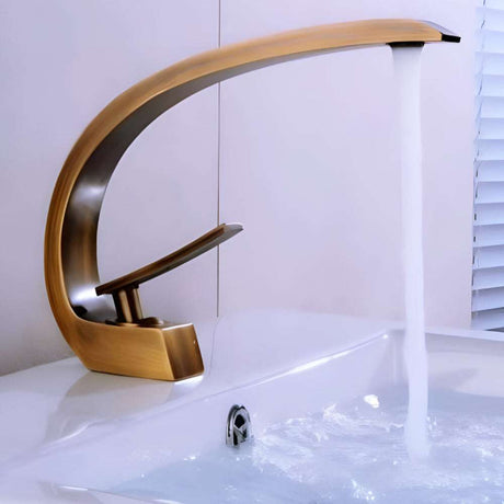 Gold Basin Faucet - Elegant Design Gold Basin Faucet - Elegant Design 2255800470567645-White-China Bathroom Accessory Mounts 100