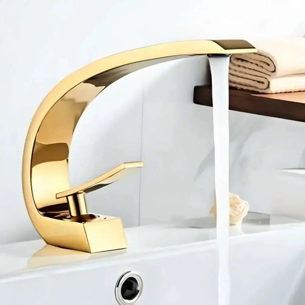 Gold Basin Faucet - Elegant Design - Julia M LifeStyles