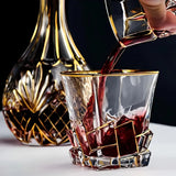 Gold Line Crystal Whiskey Glass Set - Julia M LifeStyles
