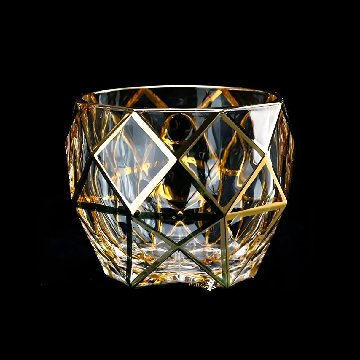 Gold Line Crystal Whiskey Glass Set - Julia M LifeStyles