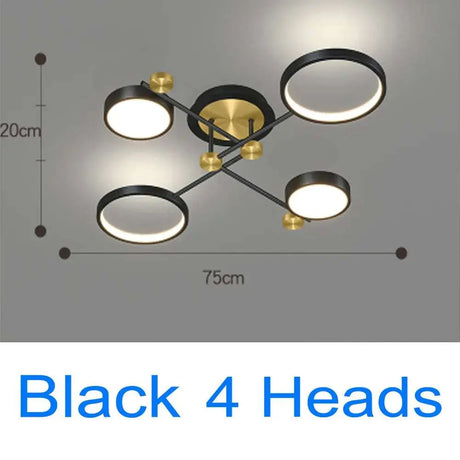 Gold and Black LED Pendant Light - Julia M LifeStyles