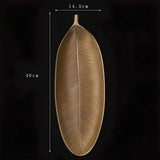 Golden Pineapple Leaf Serving Tray - Versatile Nordic Decor Organizer - Julia M LifeStyles