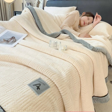 Grace Beanie Coral Fleece Winter Blanket for Cozy Comfort - Julia M LifeStyles