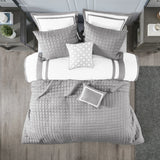 Super King Size 8-Piece Printed Comforter Set in Organic Polyester Microfiber