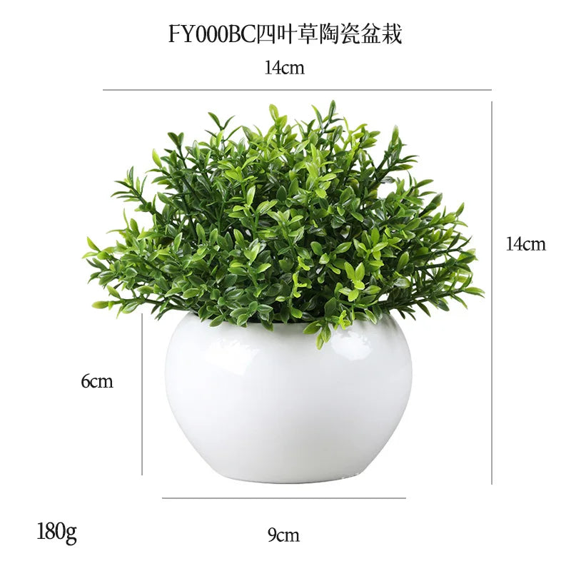 DS  Artificial Plants Potted Greenery Green Grass Plastic Faux Topiary Shrubs for Bathroom Home Kitchen Office Farmhouse Decor Julia M LifeStyles