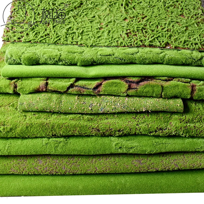Vertical Green Artificial Moss Wall Panels Glass Material for Garden Decoration and Interior Design