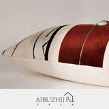 AIBUZHIJIA Luxury Safety Buckle Decoration Tassel Pendant Sofa Cushion Cover Decorative Pillow Case for Home Decor