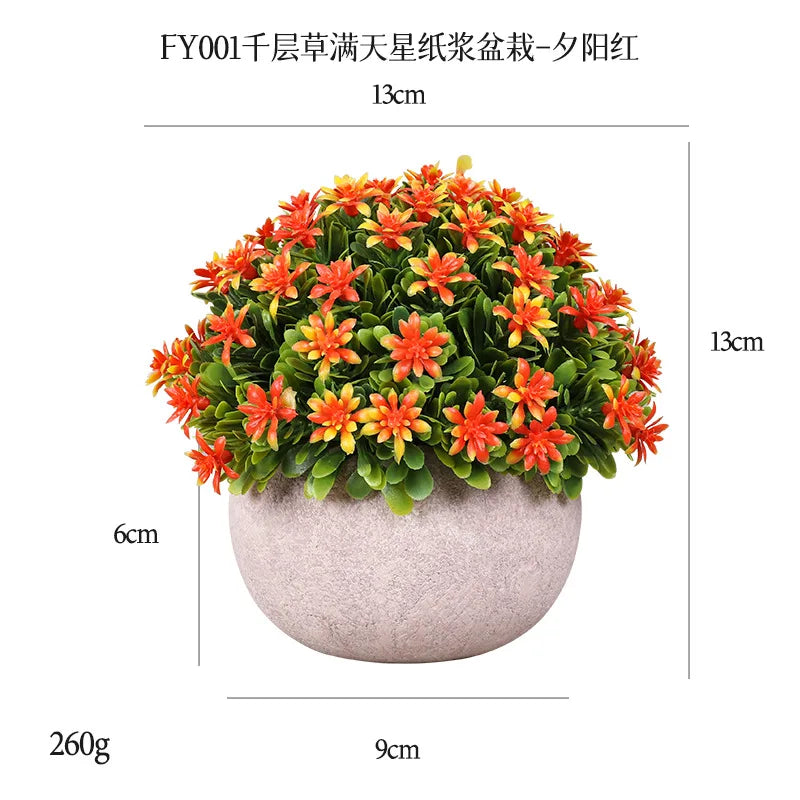 DS  Artificial Plants Potted Greenery Green Grass Plastic Faux Topiary Shrubs for Bathroom Home Kitchen Office Farmhouse Decor Julia M LifeStyles