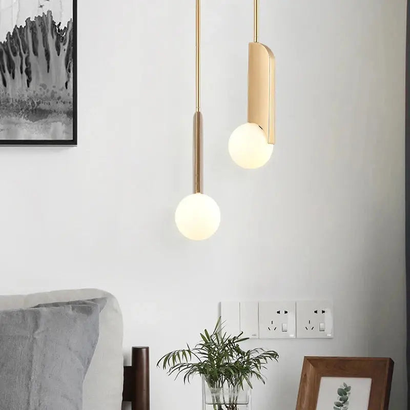New Modern Style Hanging Kitchen Dining Table Brass Glass Pendant Light Julia M LifeStyles