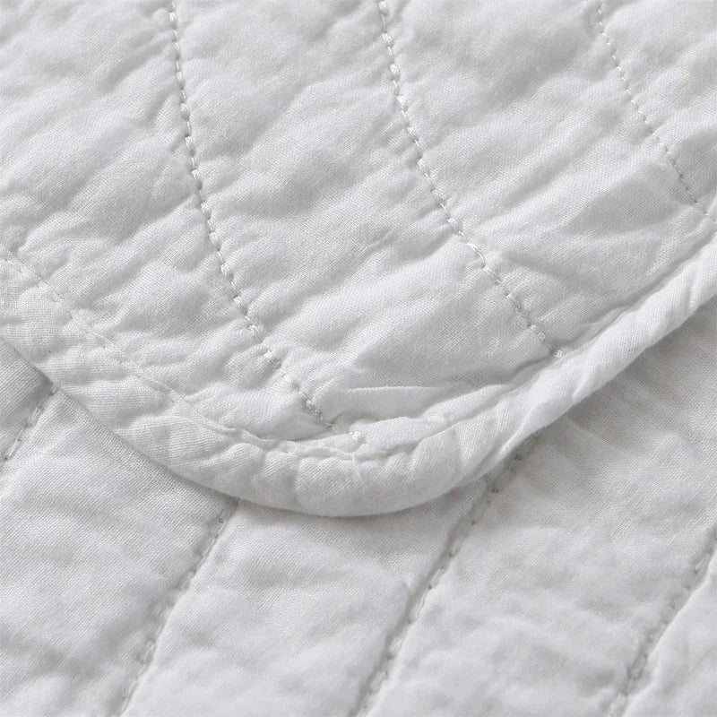 Handmade Bedding Quilts Embroidery Flower 100% Cotton Queen King Size Stitching Patchwork Bedspread 3pcs Quilt Set Julia M LifeStyles
