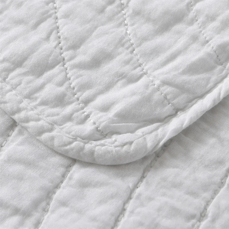 Handmade Bedding Quilts Embroidery Flower 100% Cotton Queen King Size Stitching Patchwork Bedspread 3pcs Quilt Set Julia M LifeStyles