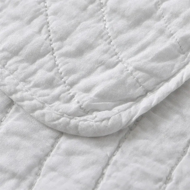 Handmade Bedding Quilts Embroidery Flower 100% Cotton Queen King Size Stitching Patchwork Bedspread 3pcs Quilt Set Julia M LifeStyles