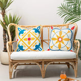 Custom Fashion Geometric Printed Waterproof Cushion Cover Outdoor Decorative Patio Waterproof Pillowcase Throw Pillow Covers Julia M LifeStyles