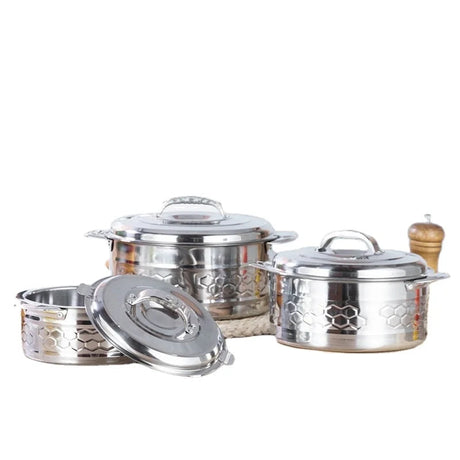 Food Keep Warm Stainless Steel Container  3Pcs Casserole Sets Insulated Food Warmer Casserole Food Container Julia M LifeStyles