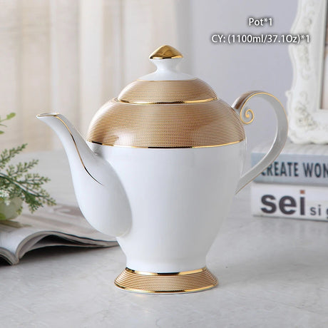 Vintage Bone China Tea Pot British Ceramic Teapot Europe Porcelain Coffee Pot Cafe Drinkware Advanced Teaware Drop Shipping - Julia M LifeStyles