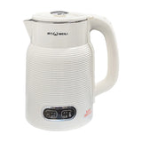 Portable Stainless Steel Electric Kettle with Temperature Control and Power-Off Feature