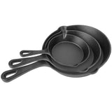 DB 3-Piece Pre-Seasoned Cast Iron Cookware Set 6/8/10-Inch Non-Stick Oven Safe Skillets Heat-Resistant Frying Pan Julia M LifeStyles
