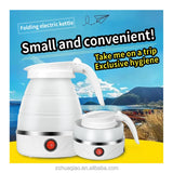 Convenient Foldable Electric Kettle with Silicone Handle