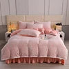 4kg Simple Style Three-dimensional Carved Milk Velvet Polyester-Filled Four-Piece Set for Fall Season Julia M LifeStyles