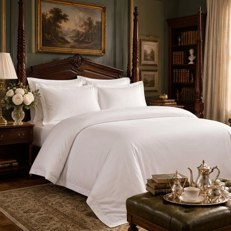 Hotel White Cotton Bedding Set | Julia M Haus